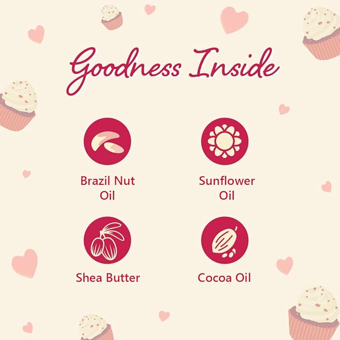 Plum BodyLovin' Red Velvet Love Body Butter | Intense Moisture | Non-Greasy | Quick Absorbing | Rich Shea Butter Formula | For Dry To Very Dry Skin | Red Velvet Cake Fragrance Body Cream (200 g)