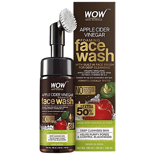 WOW Apple Cider Vinegar Foaming Face Wash